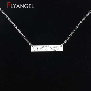 New Fashion BarNecklace Pendant Engraved Distance Sucks Heart For Distance Lover Gift High Quality Necklace Jewelry Accessories
New Fashion BarNecklace Pendant Engraved Distance Sucks Heart For Distance Lover Gift High Quality Necklace Jewelry Accessories