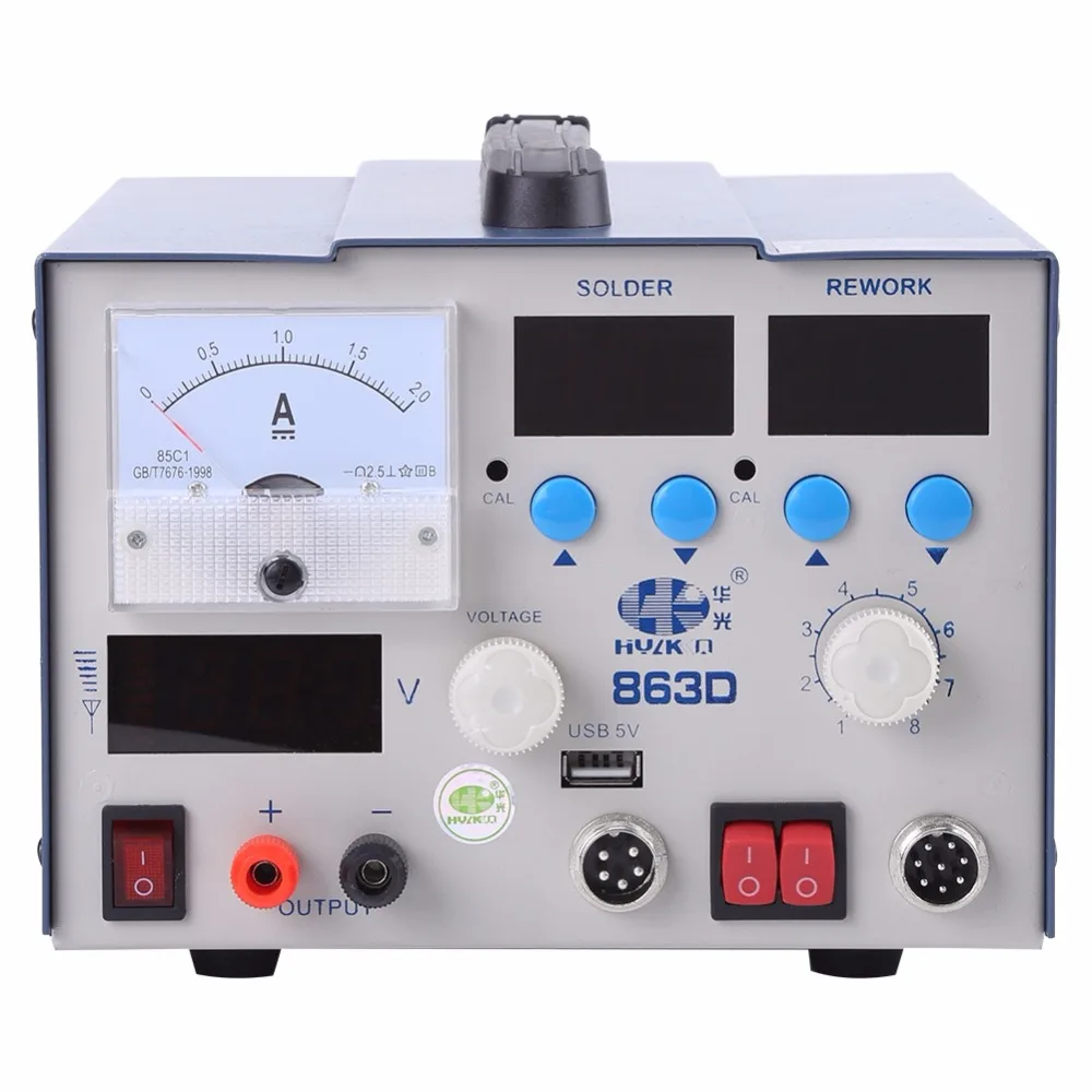 3 in 1 Intelligence Soldering Rework Station Solder Hot Air Gun Power Supply Durable
3 in 1 Intelligence Soldering Rework Station Solder Hot Air Gun Power Supply Durable