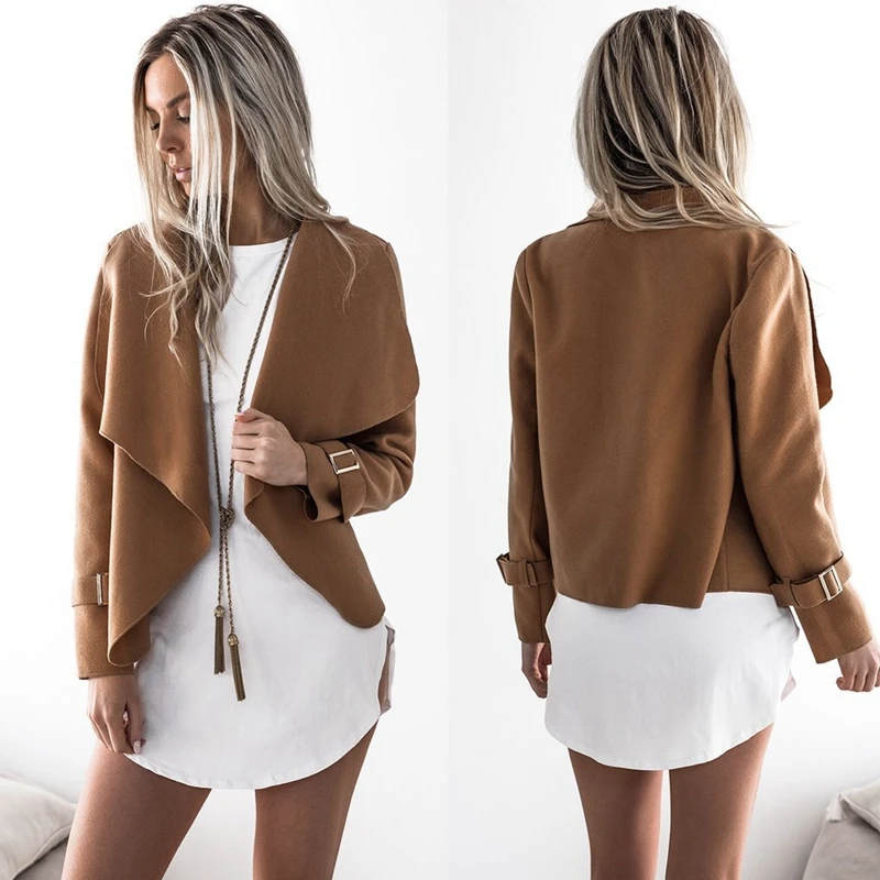 Manubeau Autumn Winter Women Coats Casual Jackets Long Sleeve Turn-down Collar Outwear Female Elegant Short Wool Blend Tops
Manubeau Autumn Winter Women Coats Casual Jackets Long Sleeve Turn-down Collar Outwear Female Elegant Short Wool Blend Tops