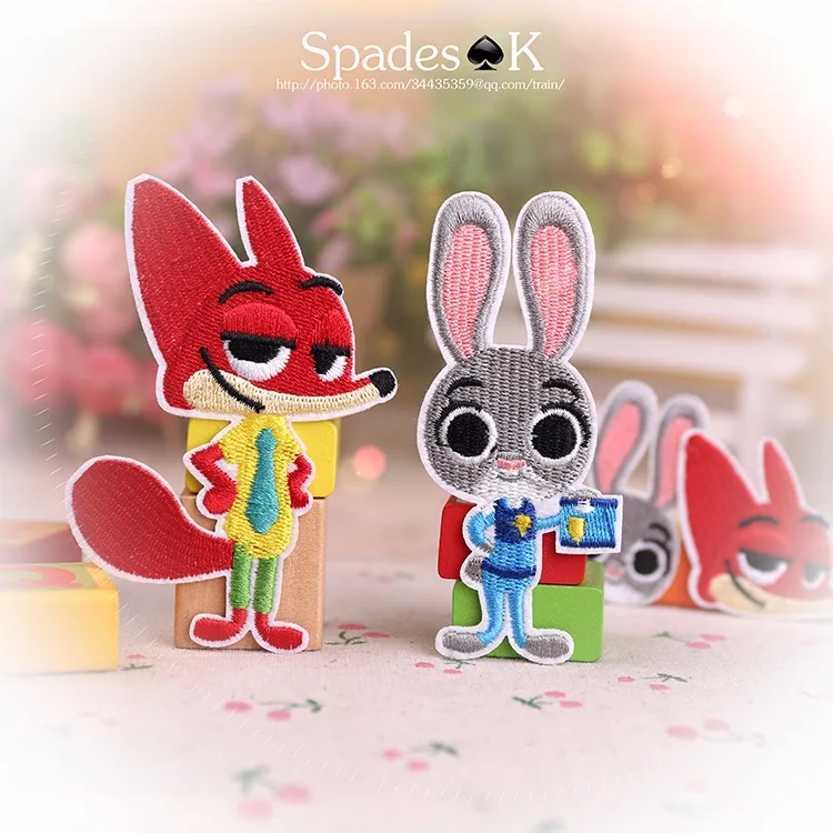 Hot fix sticker Fox rabbit heat transfer sewing stamping clothing bag brand iron on patches
Hot fix sticker Fox rabbit heat transfer sewing stamping clothing bag brand iron on patches
