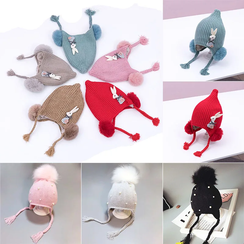 Warm Winter Knitted Girls Boys Beanie Cap With Pompom Protect Ears Rabbit Hats Cute Cartoon Baby Hat For Kids Bonnet Hat
Warm Winter Knitted Girls Boys Beanie Cap With Pompom Protect Ears Rabbit Hats Cute Cartoon Baby Hat For Kids Bonnet Hat