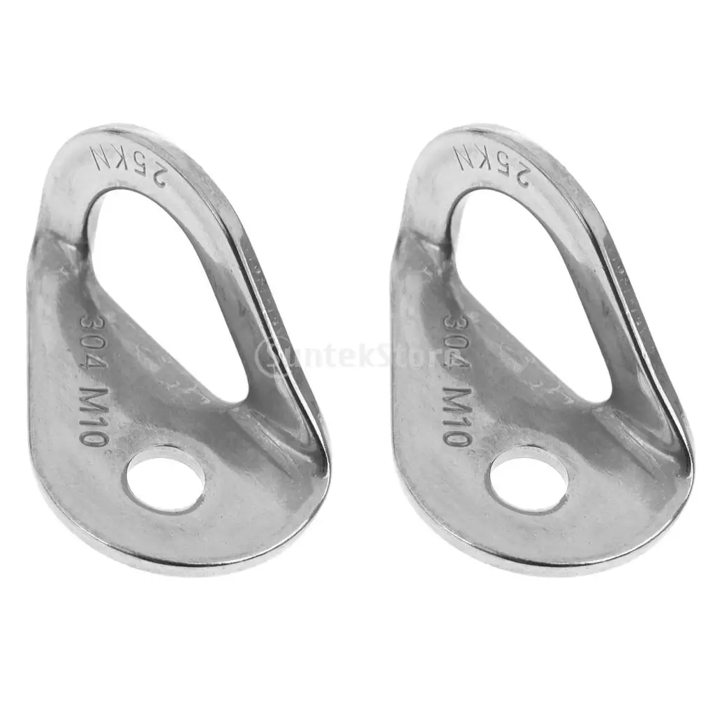 2x 10mm 3/8" Rock Climbing Caving 25KN 5620 LBS Anchor Bolt Hanger Plate 304 Stainless Steel for Belay Rescue Rigging Device
2x 10mm 3/8" Rock Climbing Caving 25KN 5620 LBS Anchor Bolt Hanger Plate 304 Stainless Steel for Belay Rescue Rigging Device