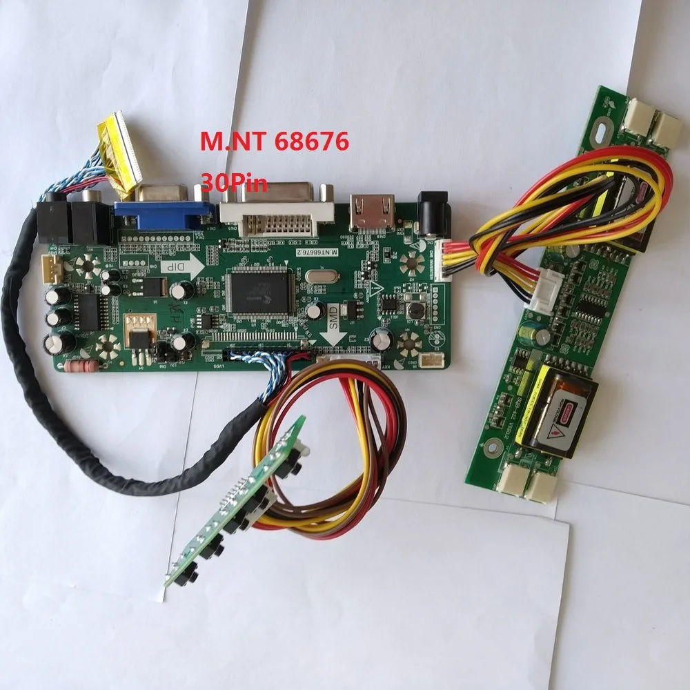 kit for LM201WE3-TLK1 VGA DVI Controller board M.NT68676 DIY HDMI Driver 1680X1050 30pin LVDS 4 lamps Screen Panel 20.1
kit for LM201WE3-TLK1 VGA DVI Controller board M.NT68676 DIY HDMI Driver 1680X1050 30pin LVDS 4 lamps Screen Panel 20.1