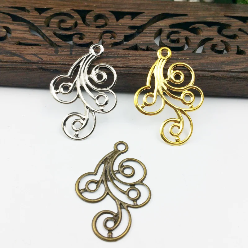 20 pcs/lot 31mmx21mm 3Colors U choose Metal Filigree Flowers Slice Vintage Charms Spacers Setting Jewelry DIY Components
20 pcs/lot 31mmx21mm 3Colors U choose Metal Filigree Flowers Slice Vintage Charms Spacers Setting Jewelry DIY Components