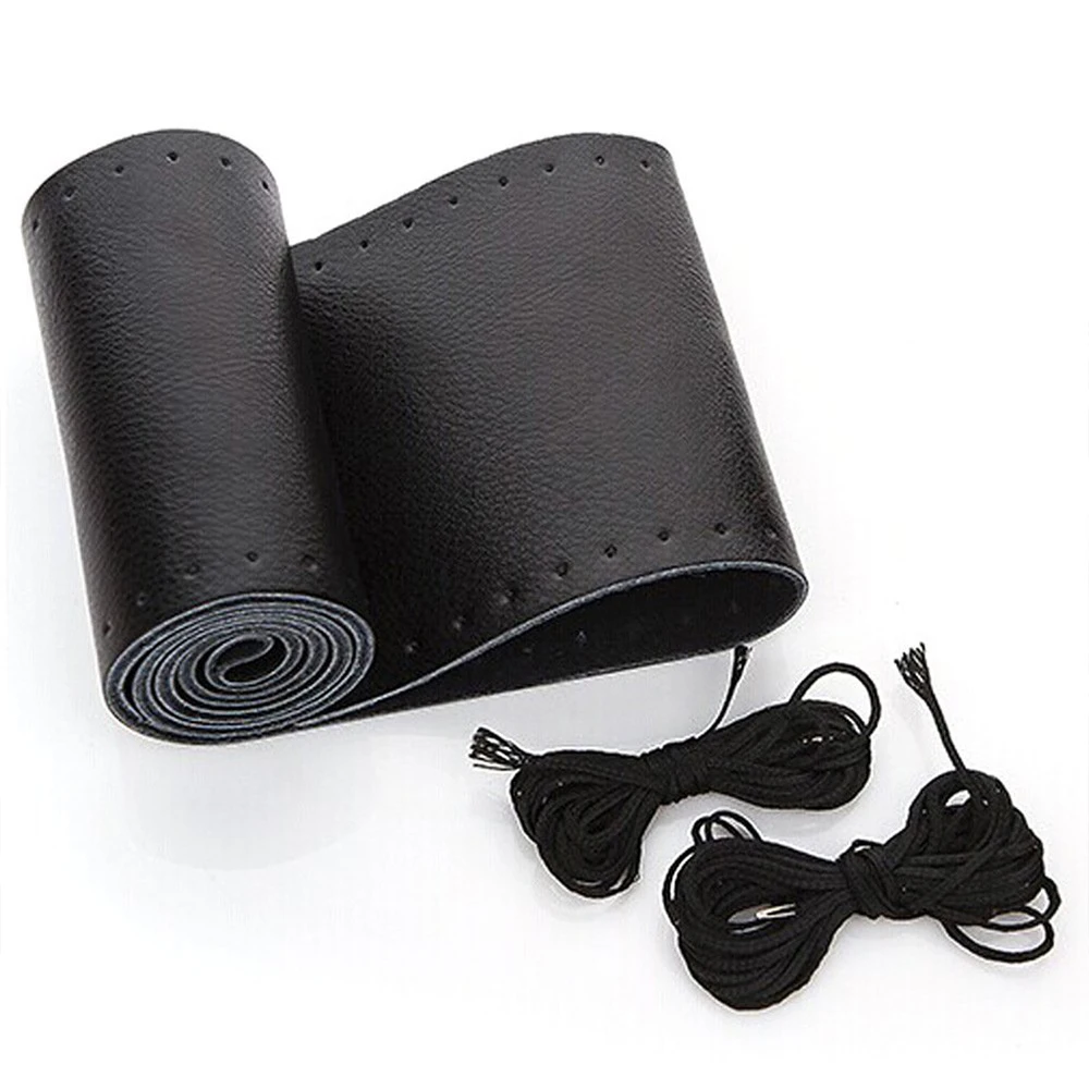 Micro Fiber Leather Anti-slip Design Car Steering Wheel Cover Diameter 38CM Braid On Steering-Wheel of Car With Needle
Micro Fiber Leather Anti-slip Design Car Steering Wheel Cover Diameter 38CM Braid On Steering-Wheel of Car With Needle