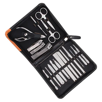 19pcs Manicure Care Acne Extractor Stainless Steel Ear Pick Exfoliating Scrub Tweezers Trimmer Nail Clipper Set Multifunctional
19pcs Manicure Care Acne Extractor Stainless Steel Ear Pick Exfoliating Scrub Tweezers Trimmer Nail Clipper Set Multifunctional