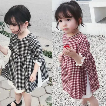 Girl Dress Korean Fashion Baby Girl Clothes Kids Dresses for Girls Toddler Plaid Long Sleeve Dress for Girls Party Clothing 2-7Y
Girl Dress Korean Fashion Baby Girl Clothes Kids Dresses for Girls Toddler Plaid Long Sleeve Dress for Girls Party Clothing 2-7Y