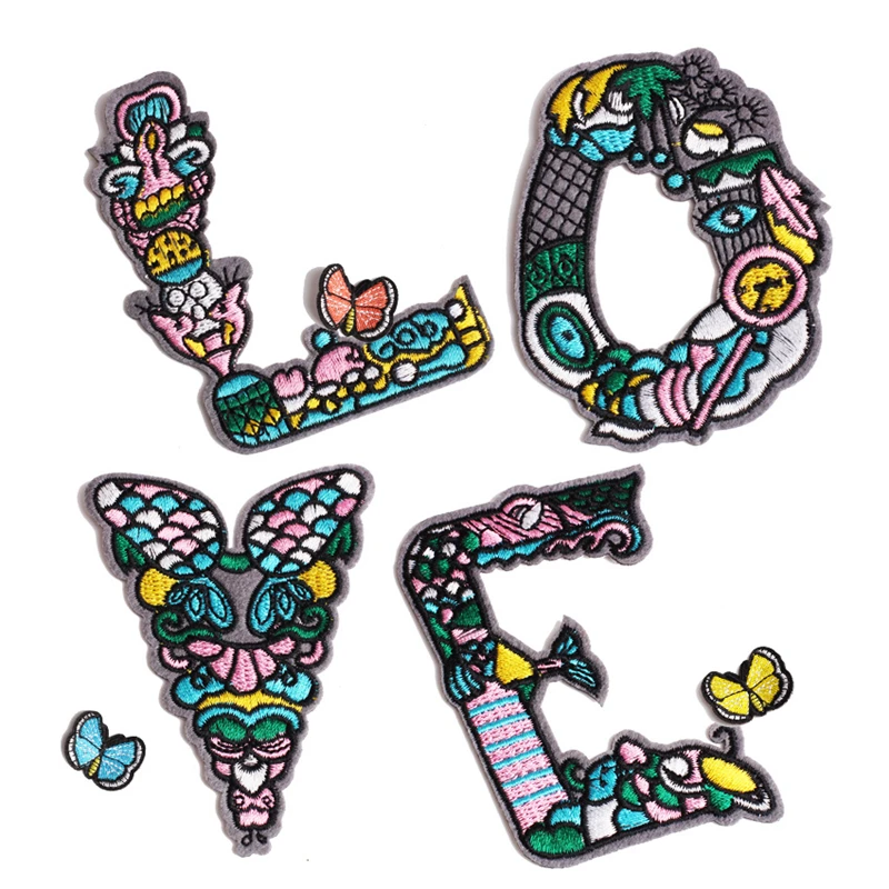 AHYONNIEX 1 PC Big size sequins Cartoon LOVE letters Embroidery fashion patches Iron on fabric sticker Clothing bags Accessories
AHYONNIEX 1 PC Big size sequins Cartoon LOVE letters Embroidery fashion patches Iron on fabric sticker Clothing bags Accessories