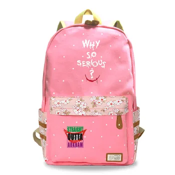 Lightweight and Convenient Wear Resistant Canvas Backpack Girls Students DC the Joker Printed Schoolbag Travel Backpacking
Lightweight and Convenient Wear Resistant Canvas Backpack Girls Students DC the Joker Printed Schoolbag Travel Backpacking