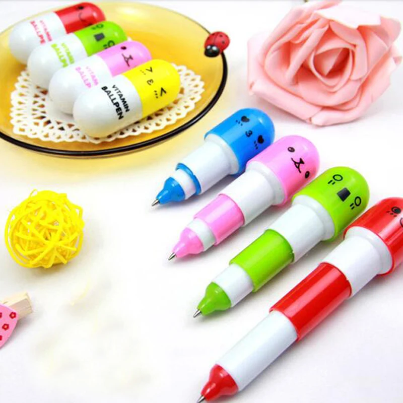 20 PCS Cute Smiling Face Pill Ball Point Pen Pencils Telescopic Vitamin Capsule Ballpen for gift pen Stationery Papelaria
20 PCS Cute Smiling Face Pill Ball Point Pen Pencils Telescopic Vitamin Capsule Ballpen for gift pen Stationery Papelaria