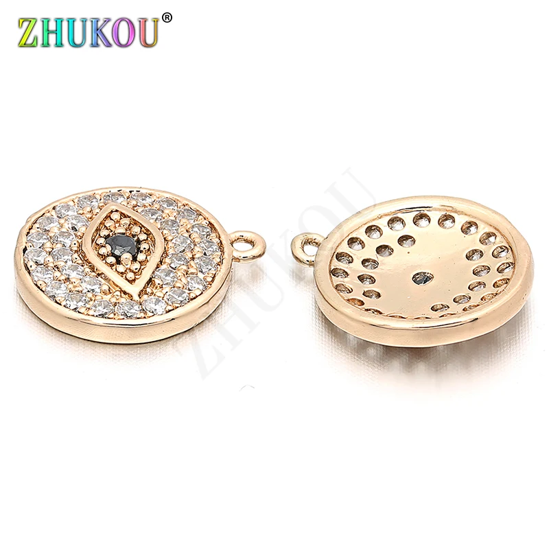 12mm Handmade Brass Cubic Zirconia Evil Eyes Charms Pendants DIY Jewelry Findings, Hole: 0.5mm, Model: VD39
12mm Handmade Brass Cubic Zirconia Evil Eyes Charms Pendants DIY Jewelry Findings, Hole: 0.5mm, Model: VD39