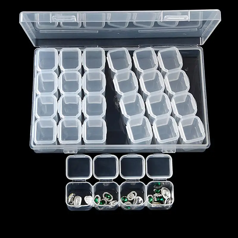 28 Slots Adjustable Plastic Storage Box Storage Box box for jewelry Diamond Embroidery Craft Bead Pill Storage Tool
28 Slots Adjustable Plastic Storage Box Storage Box box for jewelry Diamond Embroidery Craft Bead Pill Storage Tool