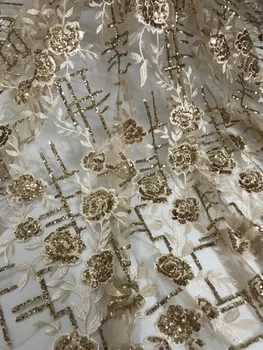 5 yards gold flower Nigeria Lace Fabric CiCi-7813 African Tulle French Fabric Embroidered Tulle Fabric
5 yards gold flower Nigeria Lace Fabric CiCi-7813 African Tulle French Fabric Embroidered Tulle Fabric