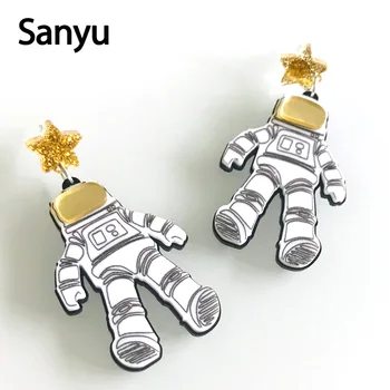 Funny Exaggerated Spaceman Acrylic Drop Earrings Shining Glitter Powder Star Cool Winter Drop Earrings for Women Unique Brincos
Funny Exaggerated Spaceman Acrylic Drop Earrings Shining Glitter Powder Star Cool Winter Drop Earrings for Women Unique Brincos