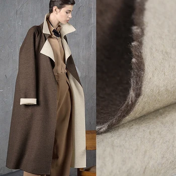 150CM Wide 850G/M Weight Double Faced Chocolate White Thick Wool Fabric for Autumn and Winter Dress Outwear Overcoat Jacket E522
150CM Wide 850G/M Weight Double Faced Chocolate White Thick Wool Fabric for Autumn and Winter Dress Outwear Overcoat Jacket E522