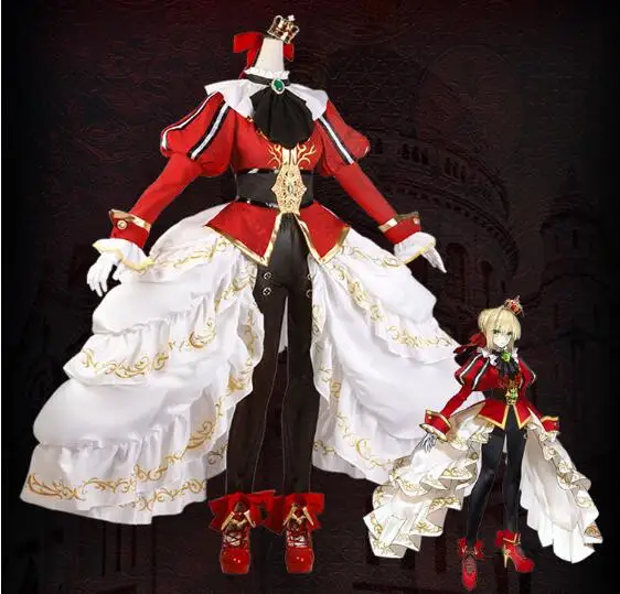 Anime! Fate/EXTELLA LINK Nero Princes Emperor Gorgeous Palace Gothic Uniform Cosplay Costume Halloween Outfit New Free Shipping
Anime! Fate/EXTELLA LINK Nero Princes Emperor Gorgeous Palace Gothic Uniform Cosplay Costume Halloween Outfit New Free Shipping