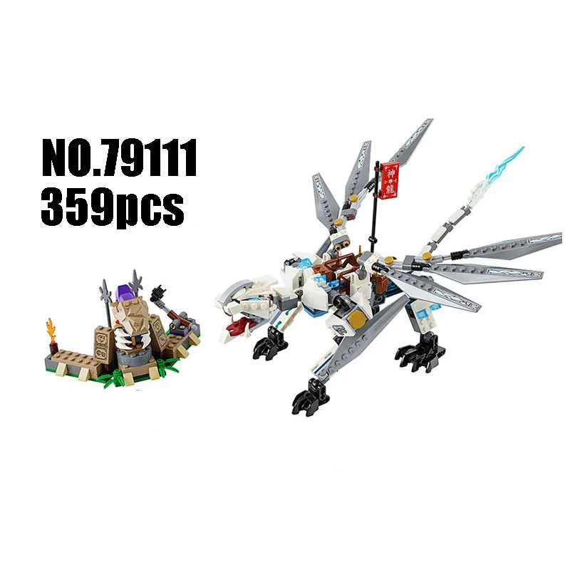 Models Building Toy Ninjago Figure Titanium Dragon 359pcs 79111 Building Blocks Compatible Lego Ninjago 70748 Toys & Hobbies