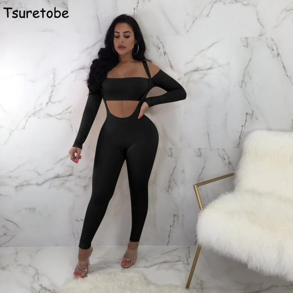 Tsuretobe Off Shoulder Black Bodycon Jumpsuit Summer Hollow Out Casual Sexy Jumpsuit Womens Romper Bandage Overalls Female
Tsuretobe Off Shoulder Black Bodycon Jumpsuit Summer Hollow Out Casual Sexy Jumpsuit Womens Romper Bandage Overalls Female