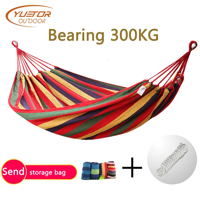YUETOR OUTDOOR 280x150cm Canvas Hammock Home Garden Travel Camping Stripe Swing Chair Portable Hang Sleeping Bag
YUETOR OUTDOOR 280x150cm Canvas Hammock Home Garden Travel Camping Stripe Swing Chair Portable Hang Sleeping Bag