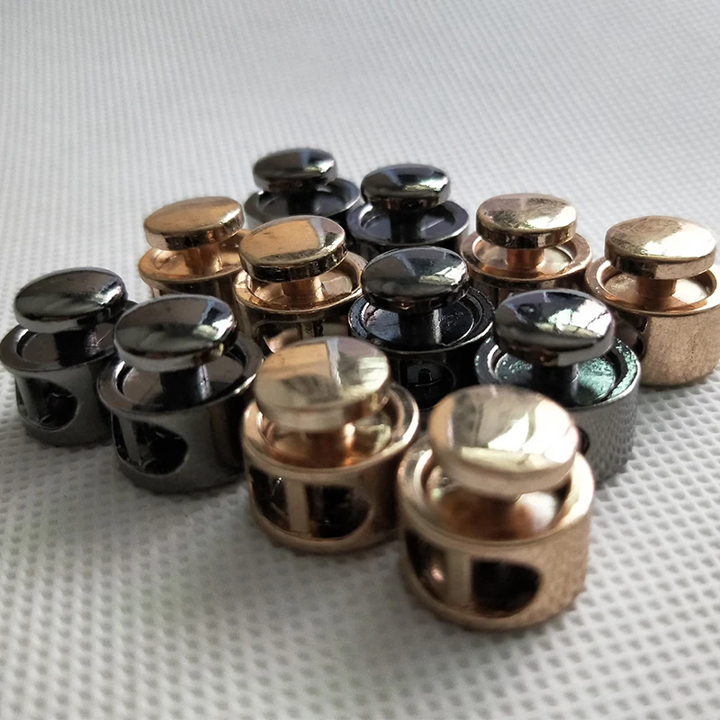 100pcs Gold/Black Tone Metal Stopper Spring Toggle Buckle Cord Locks Claps Drawstring Stops End Button Single/Double holes Clasp
100pcs Gold/Black Tone Metal Stopper Spring Toggle Buckle Cord Locks Claps Drawstring Stops End Button Single/Double holes Clasp