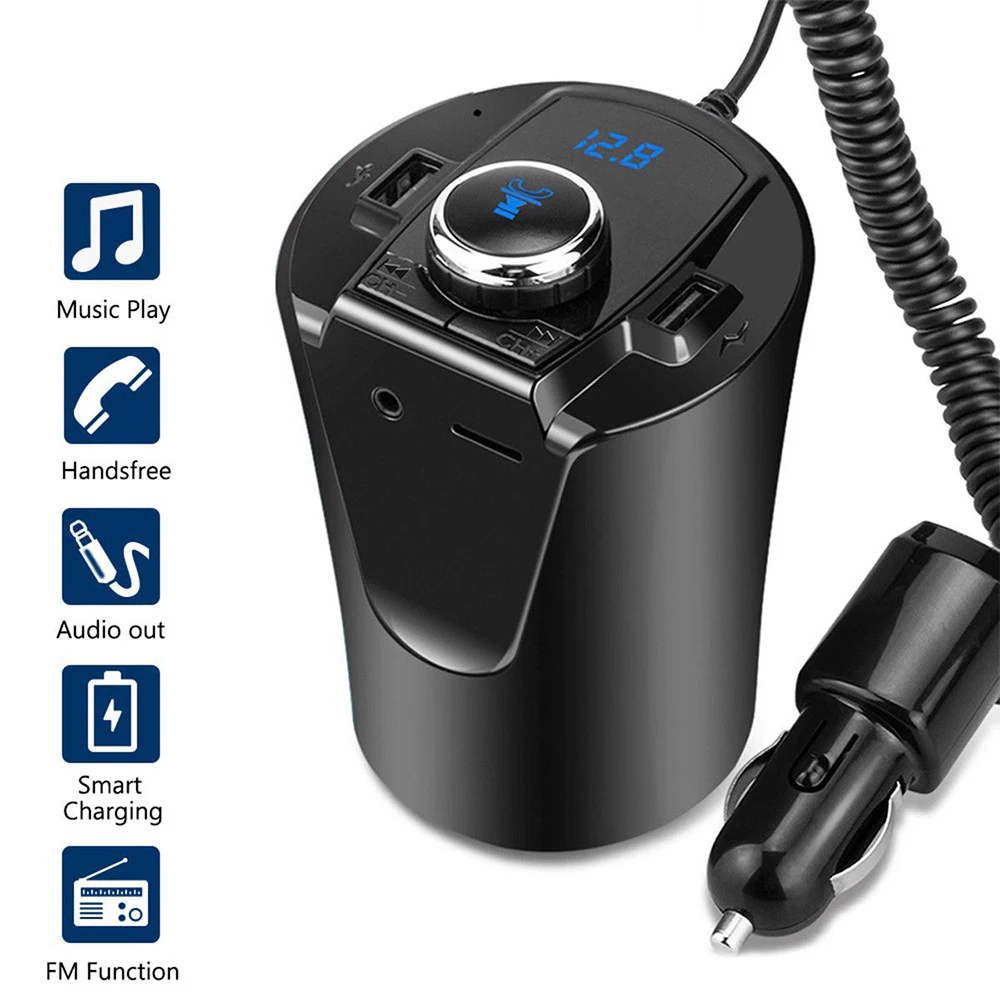 Useful Wireless Bluetooth FM Transmitter MP3 Radio Adapter Car Kit 5V 2.1A USB Charger For Mobile Phone Car Chargers Accessories
Useful Wireless Bluetooth FM Transmitter MP3 Radio Adapter Car Kit 5V 2.1A USB Charger For Mobile Phone Car Chargers Accessories