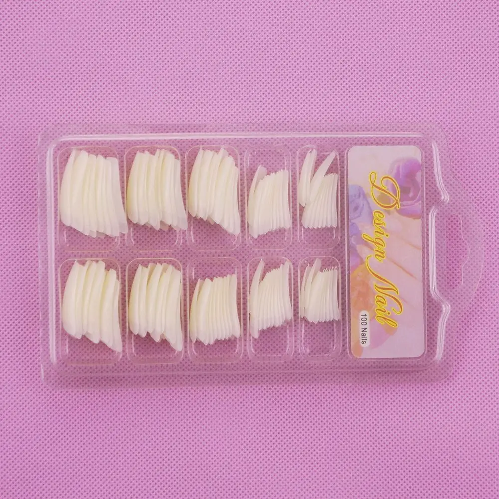 100Pcs/box Fake Nails Capsule Ongle Transparent White False Nail Tips Half Fake Nail Art Acrylic French Tips Manicure Set
100Pcs/box Fake Nails Capsule Ongle Transparent White False Nail Tips Half Fake Nail Art Acrylic French Tips Manicure Set