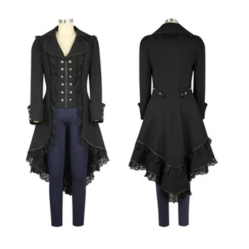 Adult Women Victorian Costume Black Red Tuxedo Fashion Tailcoat Gothic Steampunk Trench Coat Frock Outfit Overcoat Uniform
Adult Women Victorian Costume Black Red Tuxedo Fashion Tailcoat Gothic Steampunk Trench Coat Frock Outfit Overcoat Uniform