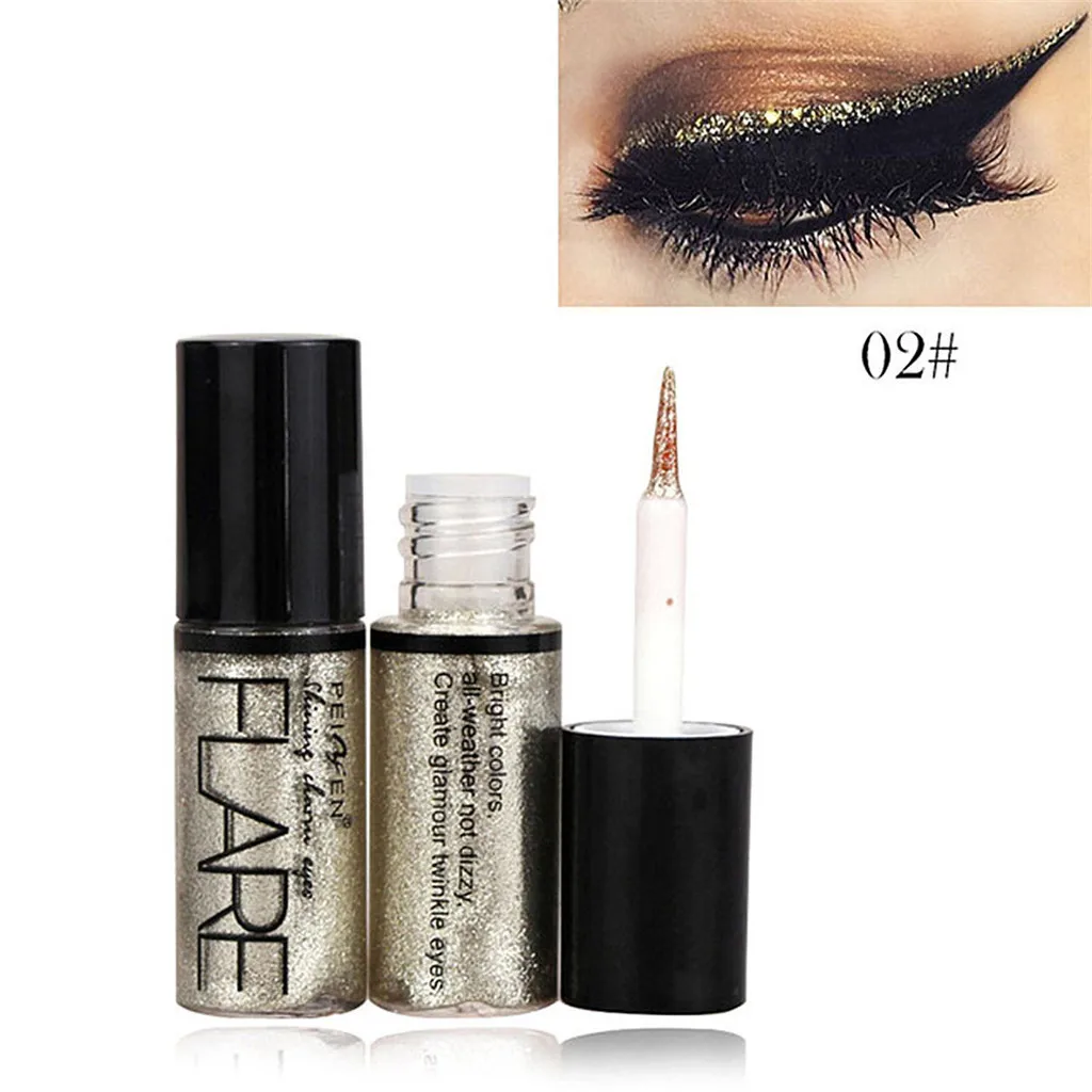 

Professional Makeup Silver Rose Gold Color Liquid Glitter Eyeliner Waterproof Shiny Eye Liners for Women Eye Pigment YJJ1