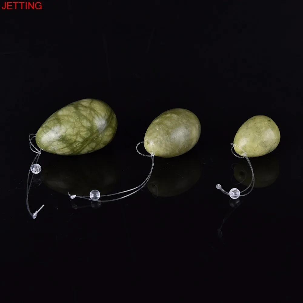 JETTING New Set of 3 Jade Egg Women Pelvic floor Muscle Kegel Exercise Vaginal Tightening exercise yoni egg ben wa ball Hot Sale
JETTING New Set of 3 Jade Egg Women Pelvic floor Muscle Kegel Exercise Vaginal Tightening exercise yoni egg ben wa ball Hot Sale
