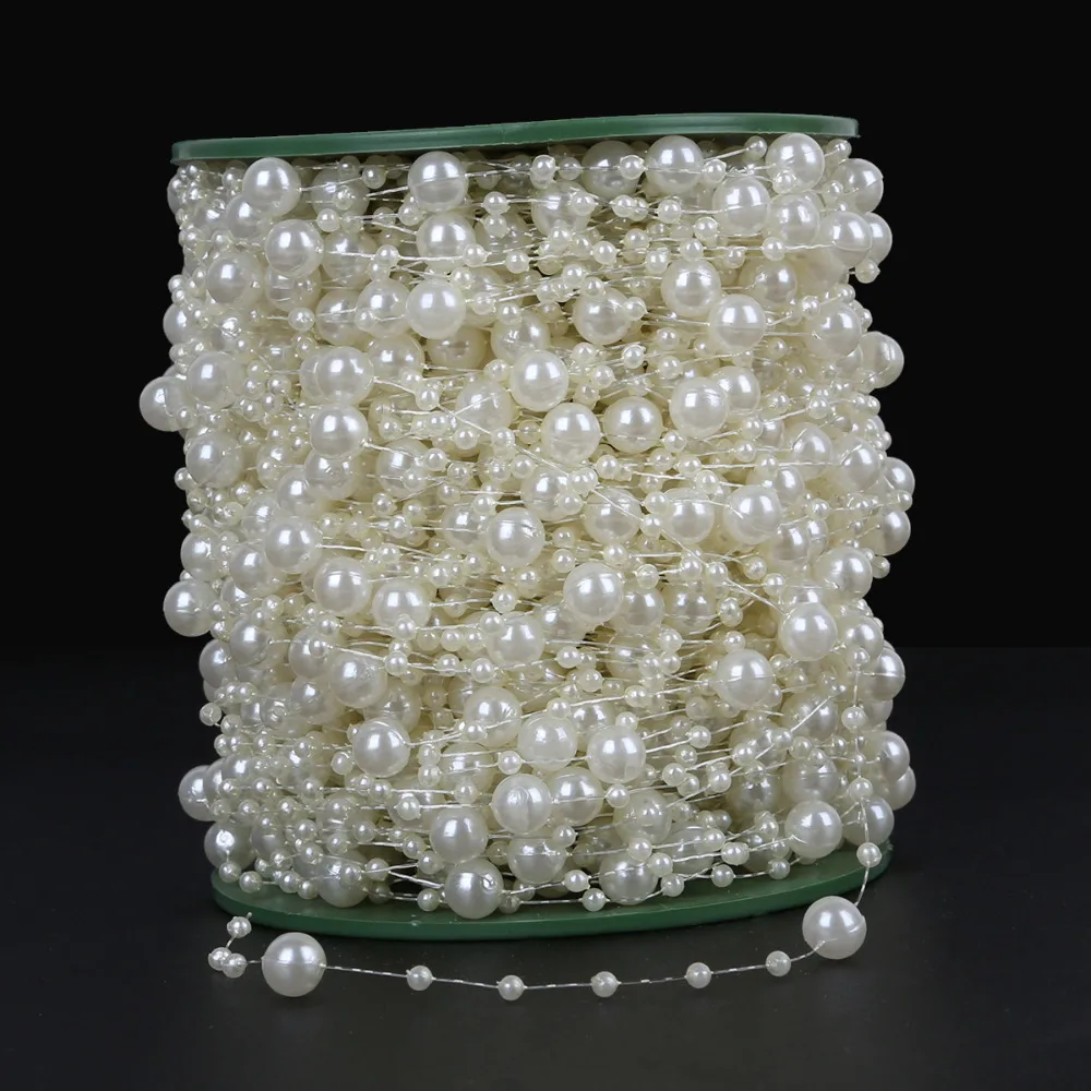 1Roll 5Meters Fishing Line Artificial Pearls Beads Chain for jewelry Making Wedding Decoration Event Party Supplies Beige/White
1Roll 5Meters Fishing Line Artificial Pearls Beads Chain for jewelry Making Wedding Decoration Event Party Supplies Beige/White