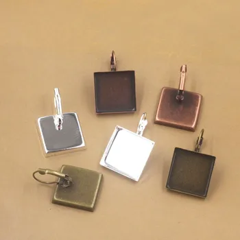 Blank Ear Clip Wire Hook Earrings Settings Square Deep Wall Bezel Resin Cameo Cabochons Bases Metal Clip Earrings DIY Findings
Blank Ear Clip Wire Hook Earrings Settings Square Deep Wall Bezel Resin Cameo Cabochons Bases Metal Clip Earrings DIY Findings