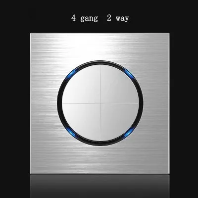 86type 4 gang 2 way Silver aluminum alloy panel Switch socket Five hole Northern Europe Industry Germany UK France socket
86type 4 gang 2 way Silver aluminum alloy panel Switch socket Five hole Northern Europe Industry Germany UK France socket