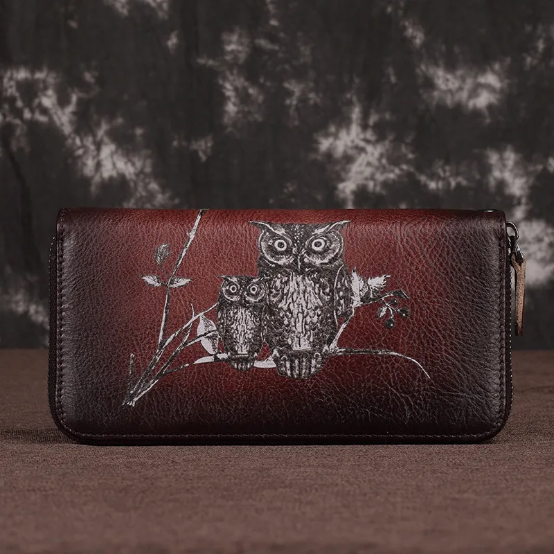 New Women Genuine Leather Purse Money Handy Bag ID Card Holder Coin Embossed Vintage Clutch Wrist Bags Natural Skin Long Wallet
New Women Genuine Leather Purse Money Handy Bag ID Card Holder Coin Embossed Vintage Clutch Wrist Bags Natural Skin Long Wallet