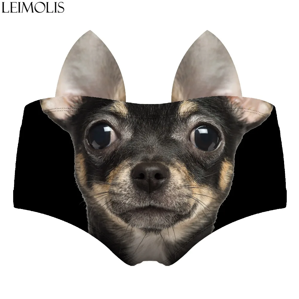 LEIMOLIS Chihuahua Lovely funny print sexy hot ear panties female kawaii Lovely underwear push up briefs women lingerie thongs
LEIMOLIS Chihuahua Lovely funny print sexy hot ear panties female kawaii Lovely underwear push up briefs women lingerie thongs