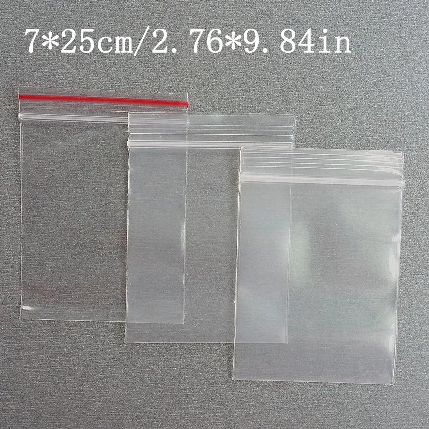 2 Kinds Thick 7x25cm Self Sealing Zipper Ziplock Plastic Package Reclosable Clip Chain Grocery Packaging Packing Bags 100pcs
2 Kinds Thick 7x25cm Self Sealing Zipper Ziplock Plastic Package Reclosable Clip Chain Grocery Packaging Packing Bags 100pcs
