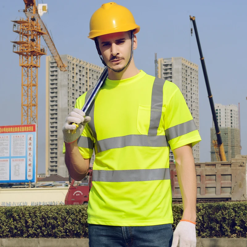 sf shirt Hi vis High Visibility Safety Reflective Shirt Short Sleeves ens T-shirt Safety Work Shirt Male Fluorescent Yellow
sf shirt Hi vis High Visibility Safety Reflective Shirt Short Sleeves ens T-shirt Safety Work Shirt Male Fluorescent Yellow