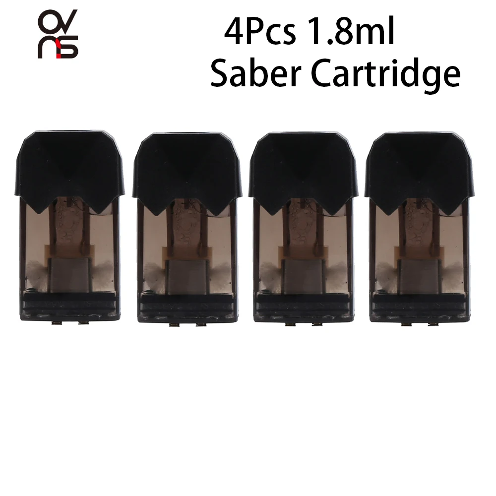 4pcs Original Ovns Saber Starter Cartridges 1.8ml Vape Atomizer 1.8ohm Electronic Cigarette
4pcs Original Ovns Saber Starter Cartridges 1.8ml Vape Atomizer 1.8ohm Electronic Cigarette