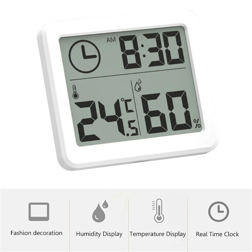 1Pcs Automatic Electronic Temperature Humidity Multifunction Thermometer Hygrometer Monitor Clock Home LCD Screen
1Pcs Automatic Electronic Temperature Humidity Multifunction Thermometer Hygrometer Monitor Clock Home LCD Screen