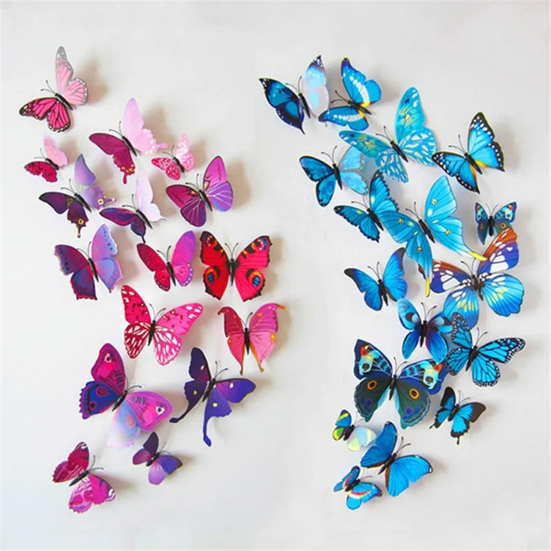 Wall Stickers Stronger Magnetic Stickers Butterfly Magnet Butterfly Beautiful Color 12pcs a Lot 3D
Wall Stickers Stronger Magnetic Stickers Butterfly Magnet Butterfly Beautiful Color 12pcs a Lot 3D