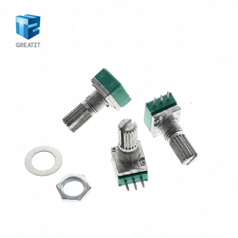 10PCS RK097 B5K B10K B20K B50K B100K B500K Audio Amplifier Sealed Potentiometer 15mm Shaft 3pins RK097N
10PCS RK097 B5K B10K B20K B50K B100K B500K Audio Amplifier Sealed Potentiometer 15mm Shaft 3pins RK097N