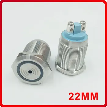 22mm Buzzer With Flash Light Metal Stainless Steel Flash Buzzer 12V 24V 220V With LED Light 80dB discontinuous sound
22mm Buzzer With Flash Light Metal Stainless Steel Flash Buzzer 12V 24V 220V With LED Light 80dB discontinuous sound