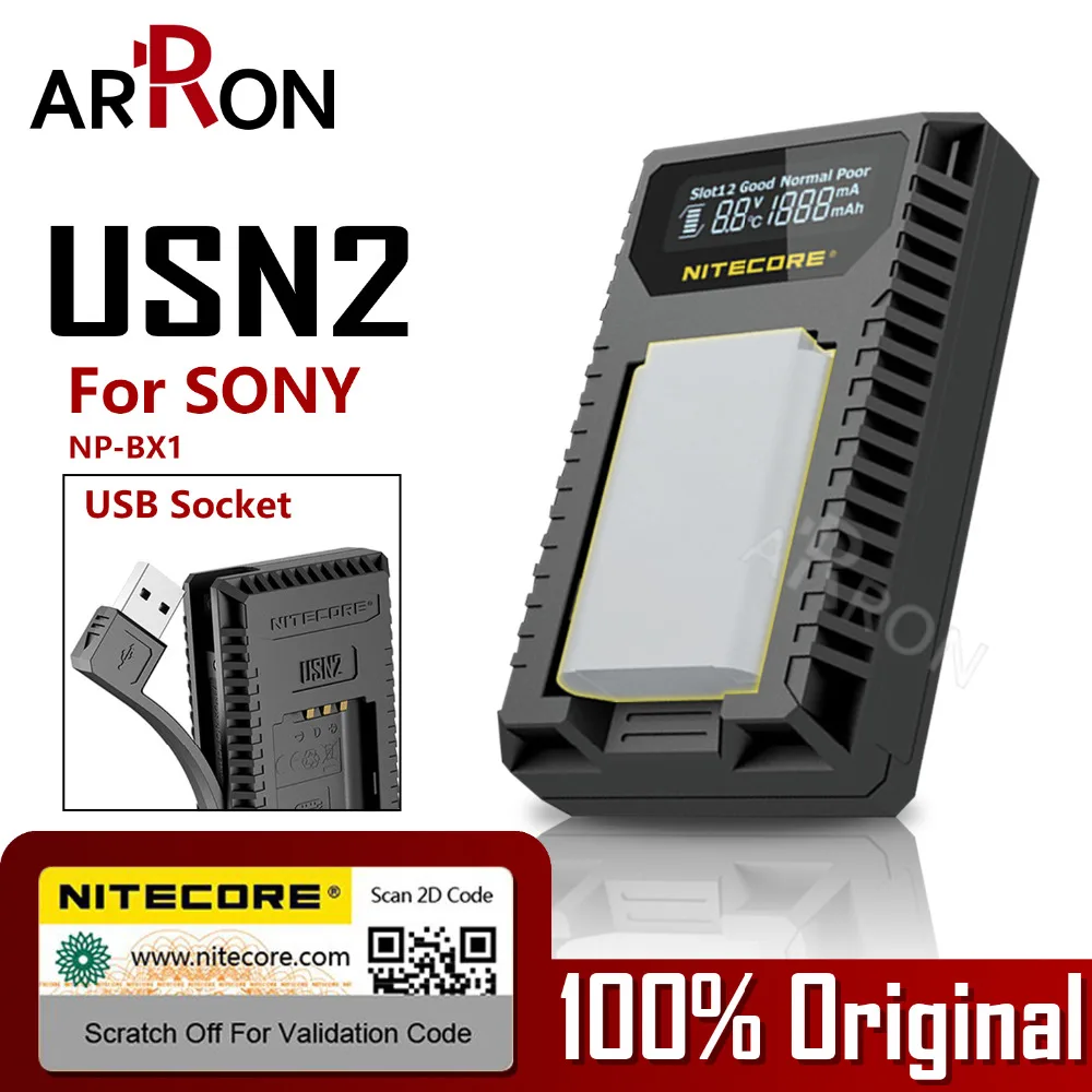 Hot NITECORE USN2 Digital Dual Slot Travel Camera Charger For Sony NP-BX1 Battery DSC-HX350 DSC-H400 DSC-HX400 DSC-RX100M5
Hot NITECORE USN2 Digital Dual Slot Travel Camera Charger For Sony NP-BX1 Battery DSC-HX350 DSC-H400 DSC-HX400 DSC-RX100M5