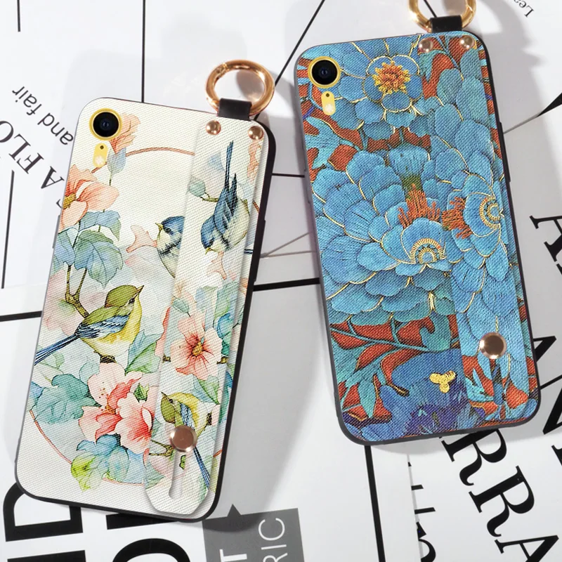 Wrist Strap Flower Emboss Cases For iPhone 11 Pro XS XR XS MAX Luxury Silicone Cartoon Cloth Cover For iPhone X 8 7 6 6S Plus
Wrist Strap Flower Emboss Cases For iPhone 11 Pro XS XR XS MAX Luxury Silicone Cartoon Cloth Cover For iPhone X 8 7 6 6S Plus