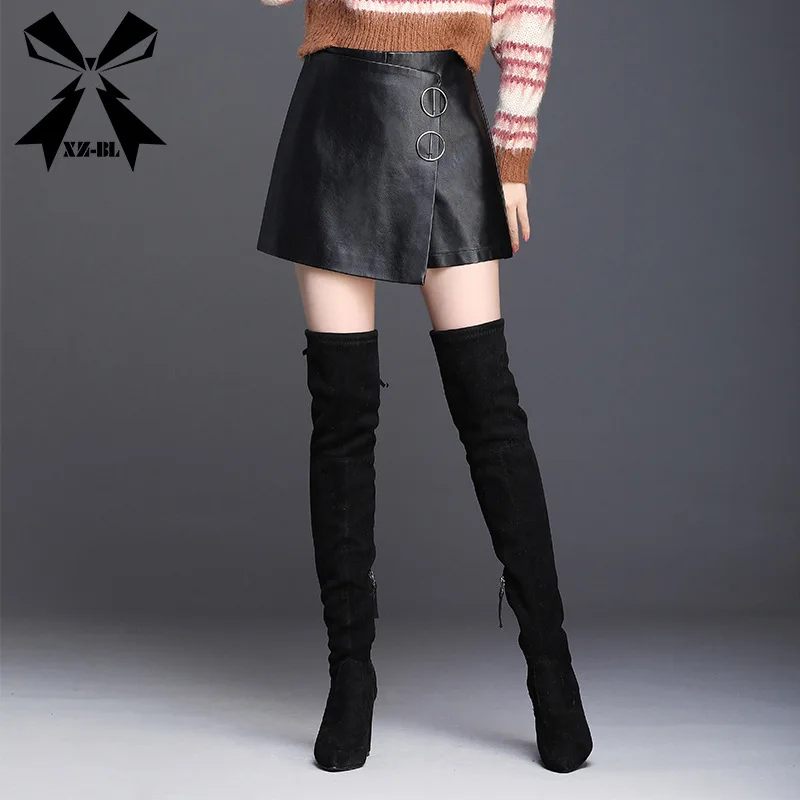 PU leather long Gothic mini pleated summer street wear boho sexy plus size rokjes plissee women skirts 2019 office lolita
PU leather long Gothic mini pleated summer street wear boho sexy plus size rokjes plissee women skirts 2019 office lolita