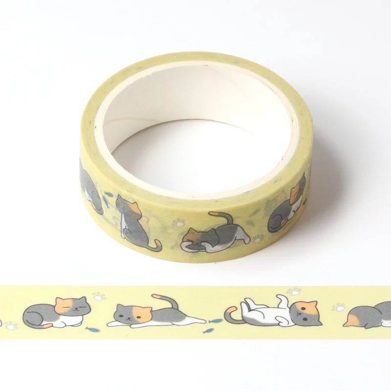 Cute Cat Washi Tape Set Japanese Paper Planner Masking Tape Adhesive Tapes Stickers Decor Stationery animal Tape
Cute Cat Washi Tape Set Japanese Paper Planner Masking Tape Adhesive Tapes Stickers Decor Stationery animal Tape