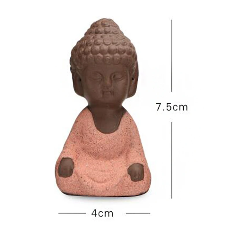 Yixing Ceramic Home Furnishing Gardening Decoration Handcrafts Creative Little Monk Mini Cute Ornaments Tea Pet Gift K027 4