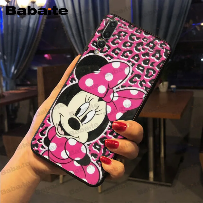Babaite Kissing Mickey Minnie Mouse Phone Accessories Phone Case For huawei p20lite p9lite nova 3i honor 8x mate20 pro Cover