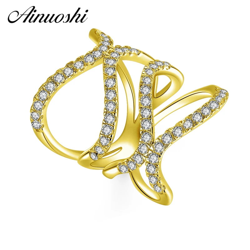 AINUOSHI 10K Solid Yellow Gold Line-Weaving Band Cluster Twisted Bague Bridal Ring Wedding Engagement Ring Jewelry for Women Men
AINUOSHI 10K Solid Yellow Gold Line-Weaving Band Cluster Twisted Bague Bridal Ring Wedding Engagement Ring Jewelry for Women Men