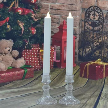 Ksperway Flameless Moving Wick LED Taper Candles Real Wax Surface with Timer/Remote for Decoration 2pcs/set White
Ksperway Flameless Moving Wick LED Taper Candles Real Wax Surface with Timer/Remote for Decoration 2pcs/set White