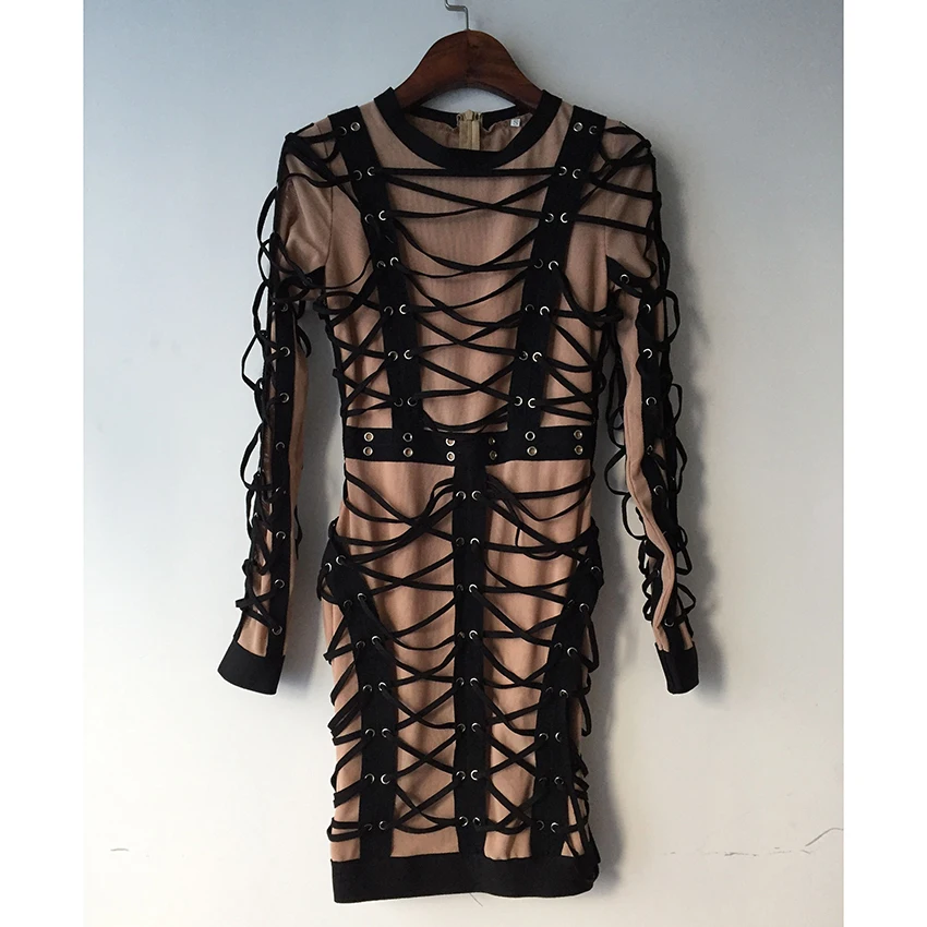 Sale EXCELLENT QUALITY Newest Fashion 2019 Paris Designer Dress Women's Long Sleeve Full Cord Lacing Bodycon Stretch Dress
Sale EXCELLENT QUALITY Newest Fashion 2019 Paris Designer Dress Women's Long Sleeve Full Cord Lacing Bodycon Stretch Dress